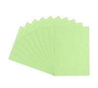 sourcing map 100pcs A4 Leather Grain Binding Covers Presentation Leather Textured Paper Un-Punched for Business Reports, Lime Green