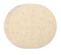 sourcing map 100pcs Air Fryer Liners 6 Inch Round Bamboo Steamer Liners with Holes Non-Stick Perforated Parchment Paper Sheets Disposable Steamer Paper for Air Fryers Steaming Basket, Brown