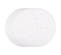 sourcing map 100pcs Air Fryer Liners 7.5 Inch Round Bamboo Steamer Liners with Holes Non-Stick Perforated Parchment Paper Sheets Disposable Steamer Paper for Air Fryers Steaming Basket, White