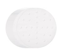 sourcing map 100pcs Air Fryer Liners 7 Inch Round Bamboo Steamer Liners with Holes Non-Stick Perforated Parchment Paper Sheets Disposable Steamer Paper for Air Fryers Steaming Basket, White