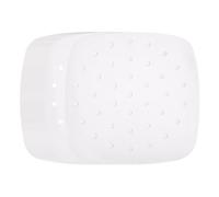 sourcing map 100pcs Air Fryer Liners 8.5 Inch Square Bamboo Steamer Liners with Holes Non-Stick Perforated Parchment Paper Sheets Disposable Steamer Paper for Air Fryers Steaming Basket, White