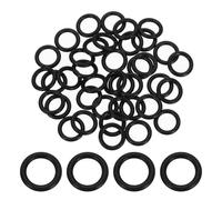 sourcing map 100Pcs AS-111 O-rings, Nitrile Rubber O-Rings 7/16" ID, 5/8" OD, 3/32" Width Round Sealing Gasket for Automotive Machine Plumbing Sealing Repair (70 Durometer, Black)
