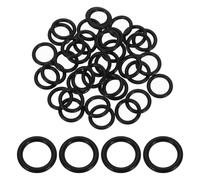 sourcing map 100Pcs AS-112 O-rings, Nitrile Rubber O-Rings 1/2" ID, 11/16" OD, 3/32" Width Round Sealing Gasket for Automotive Machine Plumbing Sealing Repair (70 Durometer, Black)