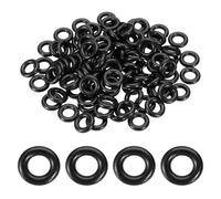 sourcing map 100Pcs AS-203 O-rings, Nitrile Rubber O-Rings 5/16" ID, 9/16" OD, 1/8" Width Round Sealing Gasket for Hydraulic Pneumatic Systems Sealing Repair (90 Durometer, Black)