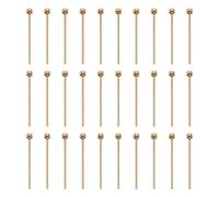 sourcing map 100pcs Ball Head Pins 0.63" 16mm Round Head Pins for Earring Pendant Necklace Bracelet Charm Jewelry Making Findings DIY Craft, Champagne Gold