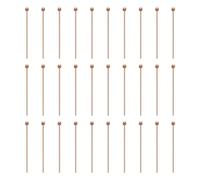 sourcing map 100pcs Ball Head Pins 0.94" 24mm Round Head Pins for Earring Pendant Necklace Bracelet Charm Jewelry Making Findings DIY Craft, Rose Gold