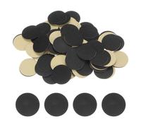 Sourcing Map 100pcs Black Non-Woven Round Adhesive Felt Circles, 35mm 1-3/8" Pre Cut Felt Craft Stickers for DIY Sewing Handcraft Cut Projects, Craft Finishing