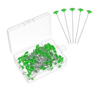sourcing map 100pcs Bouquet Pins, 2 Inch Corsage Pins Flower Straight Head for Wedding Sewing Decoration DIY Craft, Green