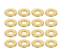 sourcing map 100Pcs Brass Flat Washers, M3x8x0.8mm Brass Washer Seal Gaskets Flat Ring for Screws Bolts Machinery Repair, Outdoor Construction