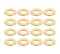 sourcing map 100Pcs Brass Flat Washers, M5x12x0.8mm Brass Washer Seal Gaskets Flat Ring for Screws Bolts Machinery Repair, Outdoor Construction