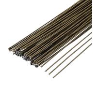 sourcing map 100pcs Brown Floral Wire Stems Bendable 1.2mm 16 Gauge Florist Wire for Artificial Flower Making Crafts Wreaths Supplies