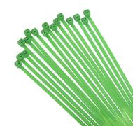 sourcing map 100PCS Cable Zip Ties 6 Inch, Self-Locking Nylon Wire Ties with 30 lbs Tensile Strength for Indoor and Outdoor, Green