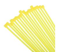 sourcing map 100PCS Cable Zip Ties 8 Inch, Self-Locking Nylon Wire Ties with 30 lbs Tensile Strength for Indoor and Outdoor, Yellow