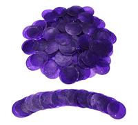 sourcing map 100Pcs Capiz Shells, 5cm/2" Round Natural Shells with 2 Holes for Seashell Wind Chimes Curtain Shell Garland DIY Jewelry Craft Wedding Home Decoration, Dark Purple