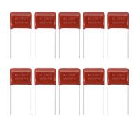 sourcing map 100pcs CBB21 Capacitor 400V 474J 0.47UF Metallized Polypropylene Film Capacitors