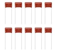 sourcing map 100pcs CBB22 Capacitor 630V 103J 0.01UF Metallized Polypropylene Film Capacitors