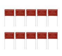 sourcing map 100pcs CBB22 Capacitor 630V 105J 1UF Metallized Polypropylene Film Capacitors