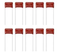 sourcing map 100pcs CBB22 Capacitor 630V 472J 4.7NF Metallized Polypropylene Film Capacitors