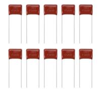 sourcing map 100pcs CBB22 Capacitor 630V 473J 0.047UF Metallized Polypropylene Film Capacitors