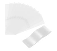 sourcing map 100Pcs Clear Perforated Shrink Band 135x50mm Fits Cap Diameter 82-85mm