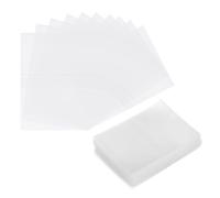 sourcing map 100Pcs Clear Perforated Shrink Band, 55x40mm PET Heat Shrink Wrap Bands for Bottles Fits Cap Diameter 31-34mm, Jars Seal for Dropper Test Tube Bottles