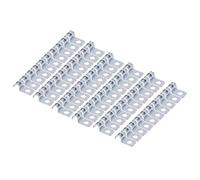 sourcing map 100pcs Conduit Clamp, EMT One-Hole Strap, U Tube Pipe Clamp, 6mm 1/4-Inch Pipe Dia, 5mm 3/16 Inch Hole Dia Rigid Pipe Strap, U Shaped Bracket for Tube Hose Wire Cord Fixing