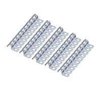 sourcing map 100pcs Conduit Clamp, EMT One-Hole Strap, U Tube Pipe Clamp, 8mm 5/16-Inch Pipe Dia, 5mm 3/18 Inch Hole Dia Rigid Pipe Strap, U Shaped Bracket for Tube Hose Wire Cord Fixing