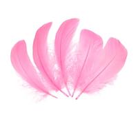 sourcing map 100Pcs Deep Pink Craft Feathers, 3-6 Inch Colored Feathers for Crafting, Fluffy Feather Bulk for DIY Crafts, Dream Catcher Supplies, Wedding Party Decoration