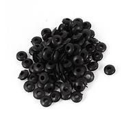 sourcing map 100Pcs Double Sided Armature Wire Rubber Grommets Ring 4mm Dia