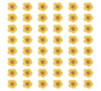 sourcing map 100Pcs Dried Pressed Flowers, 0.24-0.31" Colorful Dried Pressed Narcissus Flowers Bulk for Nail Art Resin Jewelry Candle Card Making Scrapbook Phone Case Decoration, Light Yellow