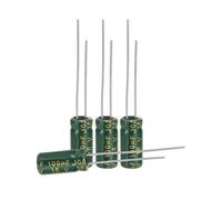 sourcing map 100Pcs Electrolytic Capacitor High Frequency 100UF 16V with Aluminum Radial Leads 5 x 11mm High Ripple Current Low Impedance