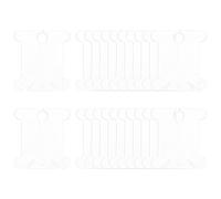 sourcing map 100pcs Embroidery Floss Bobbins, 1.5" x 1.4" with Thread Clips Plastic Floss Bobbins Cardboard for Cross Stitch Thread Organizer Holder DIY Craft Sewing Storage, Transparent