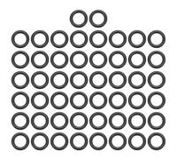 sourcing map 100Pcs EPDM O-Ring Seals, 7mm ID x 11mm OD x 2mm Thick Round Rubber Sealing Gasket, Plumbing Washers for Faucet Repair, Automotive, Filter Nozzle Pipe, Air or Gas Sealing