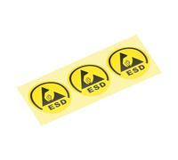 sourcing map 100pcs ESD Labels Static Caution Warning Stickers Label for Electronic Sensitive Devices, 4.5cm