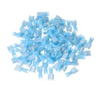 sourcing map 100PCS Female Spade Connector, 16-14 AWG Nylon Quick Disconnect Wire Connector Crimp Terminal Insulated for Automotive Boat, Blue