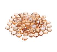 sourcing map 100Pcs Flat Glass Marbles, Decorative Glass Pebbles Gems Marble Beads Gemstone Vase Fillers Beads for Home Decorative Art Craft Vase Filler, Pink(17-19mm)