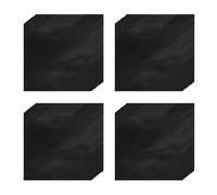 sourcing map 100pcs Foil Candy Wrappers, 4 x 4 Inch Chocolate Bar Wrappers, Aluminum Foil Paper for Caramel Candy Packaging Decoration (Black, Glossy Finish)