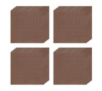 sourcing map 100pcs Foil Candy Wrappers, 4 x 4 Inch Chocolate Bar Wrappers, Aluminum Foil Paper for Caramel Candy Packaging Decoration (Coffee, Fine Grid)