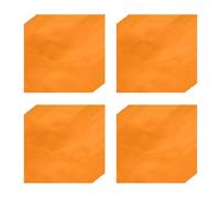 sourcing map 100pcs Foil Candy Wrappers, 6 x 6 Inch Chocolate Bar Wrappers, Aluminum Foil Paper for Caramel Candy Packaging Decoration (Orange, Glossy Finish)
