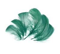 sourcing map 100Pcs Forest Green Craft Feathers, 3-6 Inch Colored Feathers for Crafting, Fluffy Feather Bulk for DIY Crafts, Dream Catcher Supplies, Wedding Party Decoration