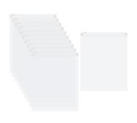 sourcing map 100pcs Frosted Zipper Plastic Bags for Clothing, 20x25cm Reclosable Zip Poly Shipping Bags for Clothes, Bags, Art Prints, Brochure, Document Packaging, 4.72 Mil