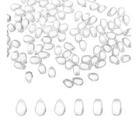 sourcing map 100pcs Glass Beads, 6mm x 22mm Teardrop Crystal Glass Beads Transparent Water Drop Bulk Loose Bracelet Charm for Jewelry Making, DIY Craft Necklaces Bracelets, Clear