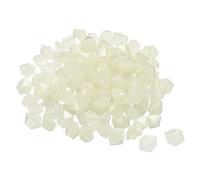 sourcing map 100pcs Glow Rocks 10-15mm Glow Pebbles Decoration in the Dark Luminous Stones Decor DIY Decorative White for Garden, Potted Plant, Fish Tank