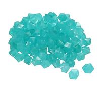 sourcing map 100pcs Glow Rocks 10-15mm Glow Pebbles Decoration in the Dark Luminous Stones Decor DIY Decorative Blue for Garden, Potted Plant, Fish Tank