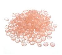 sourcing map 100pcs Glow Rocks 13-17mm Glow Pebbles Decoration in the Dark Luminous Stones Decor DIY Decorative Light Pink for Garden, Potted Plant, Fish Tank