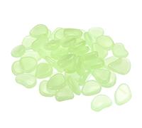 sourcing map 100pcs Glow Rocks 20-30mm Glow Pebbles Decoration in the Dark Luminous Stones Decor DIY Decorative Translucent for Garden, Potted Plant, Fish Tank