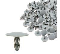 sourcing map 100pcs Gray Car Plastic Clip Rivets Fastener Fender Panel Retainer