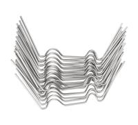 Sourcing Map 100pcs Greenhouse Glazing Clips, 95mm Stainless Steel W-Type Greenhouse Glass Fixing Clips