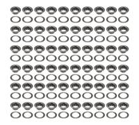 sourcing map 100pcs Grommet Eyelets Tool Kit 12mm Metal Grommet Kit for Shoes Clothes Leather Fabric Belt DIY, Gunmetal