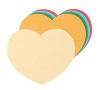sourcing map 100Pcs Heart Cutouts, 3 x 2.5 Cut-Outs Paper Heart Shaped Die Cut Paper Cards Classroom Decor for Valentine's Day, Bulletin Board, Green, Khaki, Gold Yellow, Blue, Rose Red